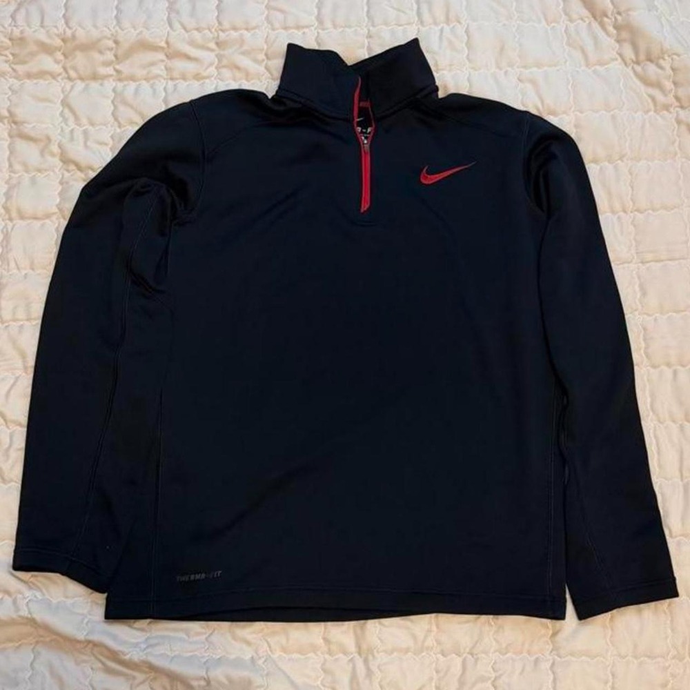 Nike Black Quarter Zip Size Medium